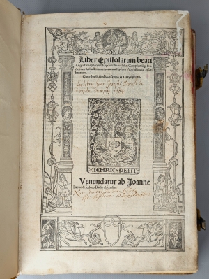 Los 1051 - Augustinus, Aurelius - Liber Epistolarum . Compluriusque sanctorum & illustrium virorum ad ipsium Augustinum rescribentium.  - 6 - thumb