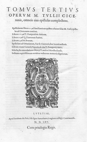 Lot 1068, Auction  128, Cicero, Marcus Tullius, Opera