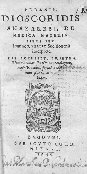 Lot 1076, Auction  128, Dioscorides, Pedanius, De medica materia libri sex