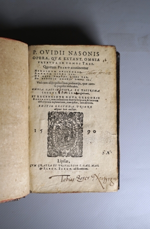 Los 1117 - Ovidius Naso, Publius - Opera, quae extant, omnia tributa in tomos tres - 4 - thumb