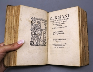 Los 1153 - Vives, Juan Luis - Linguae Latinae exercitatio + E, Tappe. Germanicorum adagiorum - 12 - thumb