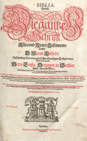 Lot 1156, Auction  128, Biblia germanica, Biblia, Das ist, Die gantze H. Schrifft (5. Ausgabe der Kurfürstenbibel)