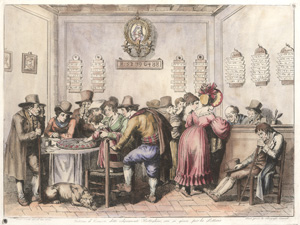 Lot 1256, Auction  128, Pinelli, Bartolomeo, Interno di camera, detto volgarmente Botteghino