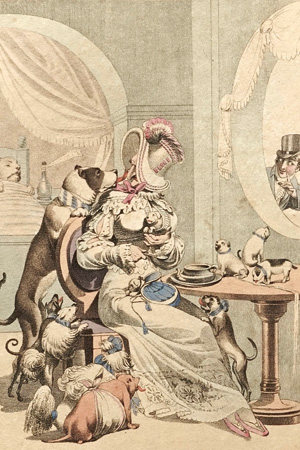 Lot 2020, Auction  128, Castelli, Ignaz Franz, Zerrbilder menschlicher Thorheiten und Schwächen. Mit 30 kolor. Kupfertafeln. Wien 1818