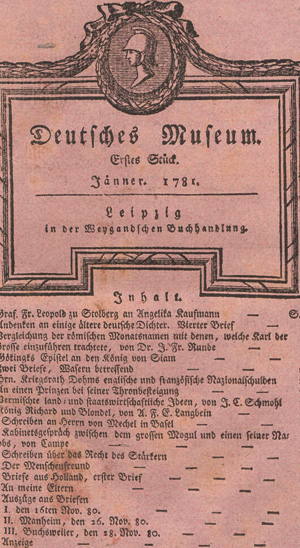 Lot 2023, Auction  128, Deutsches Museum, Hrsg. von H. C. Boie u. a., 12 (von 13) Jgge