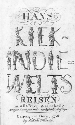 Los 2123 - Rebmann, Andreas Georg Friedrich - Hans Kiek-in die-Welts Reisen in alle vier Welttheile - 1 - thumb