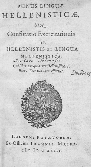 Lot 2127, Auction  128, Salmasius, Claudius, Funus linguae Hellenisticae