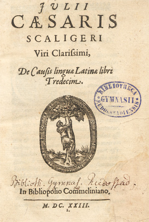 Los 2130 - Scaliger, Julius Caesar - De causis linguae Latinae libri tredecim - 0 - thumb