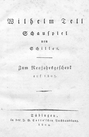 Lot 2131, Auction  128, Schiller, Friedrich, Wilhelm Tell