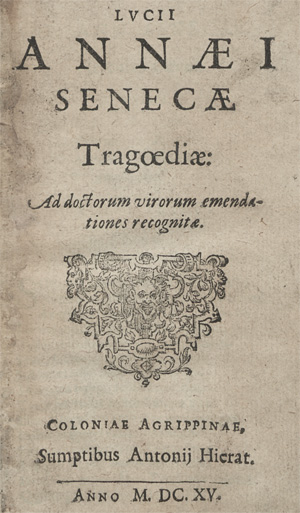 Los 2136 - Seneca, Lucius Annaeus - Tragoediae, ad doctorum virorum emendationes recognitae - 0 - thumb