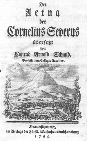 Lot 2137, Auction  128, Severus, Cornelius, Der Aetna übersetzt von Conrad Arnold Schmid