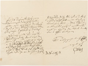 Los 2345 - Carus, Carl Gustav - Brief an einen Professor. Dresden 1854 - 0 - thumb