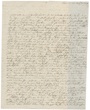 Los 2347 - Imhoff, Amalie von - Umfangreicher Brief an Frau von Bardeleben in Frankfurt/Oder. 1830 - 0 - thumb