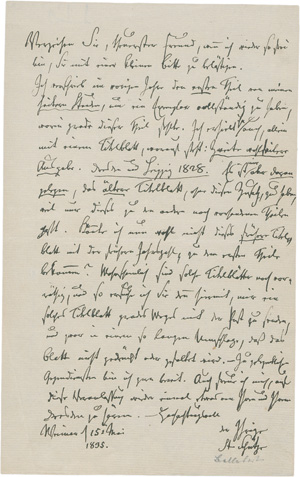 Los 2353 - Schütze, Johann Stephan - Brief aus Weimar an einen Buchhändler. 1835 - 0 - thumb