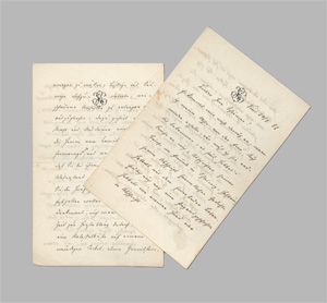 Los 2355 - Groth, Klaus - Ausführlicher Brief über ein Hebbel-Denkmal in Wesselburen. Kiel 1882 - 0 - thumb