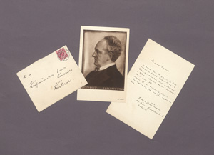 Los 2358 - Hauptmann, Gerhart - Brief an den Kaufmännischen Verein Karlsruhe. 1895 - 0 - thumb