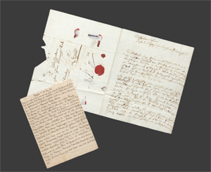Los 2376 - Matthisson, Friedrich von - Brief an einen Freund und Brief seiner Frau Luise. 1783, 1794 - 0 - thumb