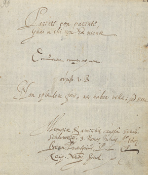 Los 2402 - Praetorius, Bernhard - Albumblatt 1607 - 0 - thumb