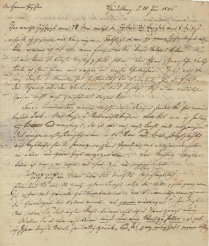 Los 2403 - Rudolphi, Caroline Christiane - Brief an den Verleger Göschen. Heidelberg 1806 - 0 - thumb