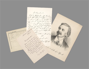 Los 2409 - Schack, Adolf Friedrich Graf von - 2 Briefe mit Beilagen. 1862 und 1889 - 0 - thumb