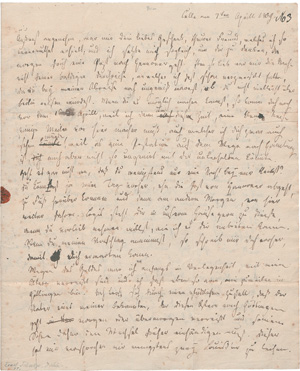 Los 2426 - Schulze, Ernst - Brief an einen Philosophie-Studenten. Celle 1809 - 0 - thumb
