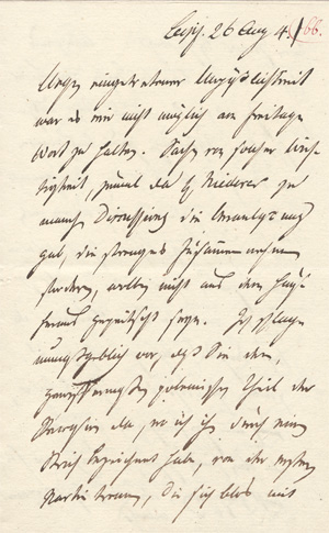 Los 2429 - Spazier, Carl - Brief an einen Leipziger Bekannten. 1804 - 0 - thumb