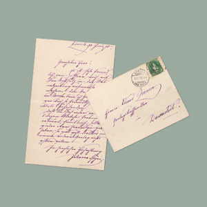 Los 2430 - Spyri, Johanna - Brief an den Verleger Zernin in Darmstadt. Zürich 1895 - 0 - thumb
