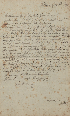 Los 2436 - Althof, Ludwig Christoph - Brief an den Verleger Dieterich in Göttingen. 1794 - 0 - thumb