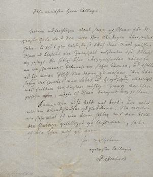 Los 2443 - Dieffenbach, Johann Friedrich - Brief an einen Kollegen in Wriezen. 1834 - 0 - thumb