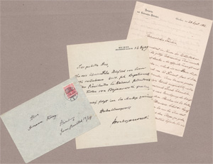 Los 2446 - Dziatzko, Karl - Brief an eine Schriftstellerin. 1882 + Beigabe - 0 - thumb