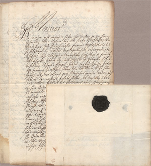 Los 2481 - Friedrich Wilhelm Adolph, Fürst von Nassau-Siegen - 2 Briefe an den Geheimen Rat des Herzogs von Braunschweig-Lüneburg. 1711 - 0 - thumb