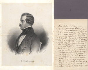Los 2497 - Bendemann, Eduard - Brief an einen Verwandten. Dresden 1849 - 0 - thumb