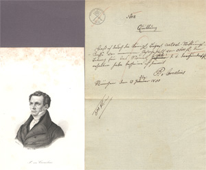 Los 2499 - Cornelius, Peter von - Gehalts-Quittung. München 1830 - 0 - thumb