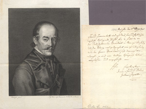 Los 2500 - Dillis, Johann Georg von - Brief an Frauenholz wegen des Malers Reinhardt in Rom. 1803 - 0 - thumb