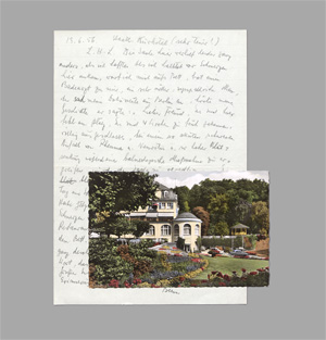 Lot 2608, Auction  128, Benn, Gottfried, Ansichts-Postkarte aus Schlangenbad an Walter Lennig. 1956
