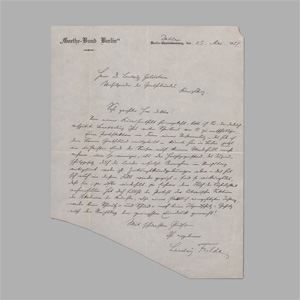 Lot 2614, Auction  128, Fulda, Ludwig, Brief über Theaterzensur. 1927