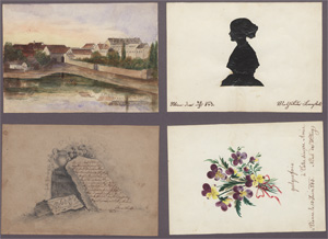 Lot 2644, Auction  128, Stammbuch-Kassette, der Charlotte Brestel in Wien. 1842-1852.