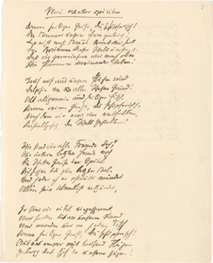 Lot 2648, Auction  128, Werfel, Franz, 3 Gedicht-Manuskripte nebst Beilage. Ca. 1914