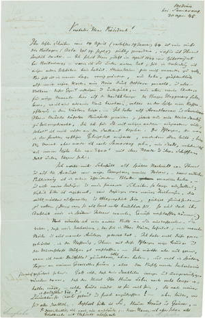 Lot 2668, Auction  128, Junghuhn, Franz Wilhelm, Umfangreicher Brief aus Java an einen deutschen Botaniker. 1845