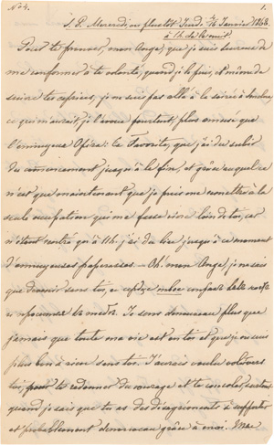 Lot 2682, Auction  128, Alexander II., Kaiser von Russland, Eigenhändiger Liebesbrief an seine Mätresse. 1868