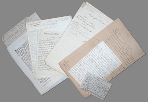 Lot 2705, Auction  128, Milde, Carl August, Große Sammlung von Lebensdokumenten. 1840-1861