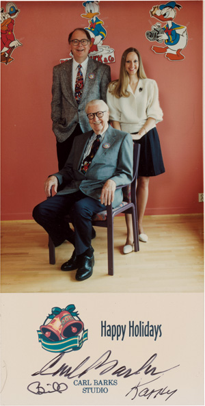 Lot 2717, Auction  128, Barks, Carl, Signiertes Porträtfoto. Wohl um 1985