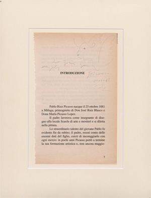 Lot 2727, Auction  128, Picasso, Pablo, Signierte Bleistiftzeichnung. 1968