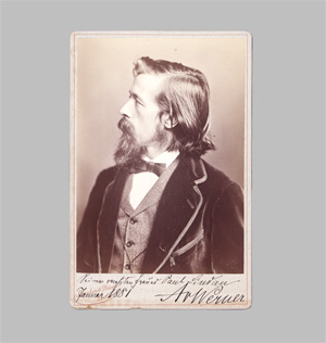 Lot 2730, Auction  128, Werner, Anton von, Porträt-Photographie mit Widmung an Paul Lindau. 1881