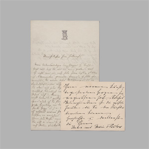 Lot 2734, Auction  128, Bülow, Hans von, Brief aus Berlin an Herrn Hallwachs. 1870 