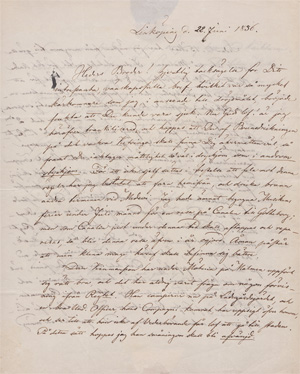 Lot 2735, Auction  128, Crusell, Bernard, Brief an den Chemiker J. J. Berzelius. 1836