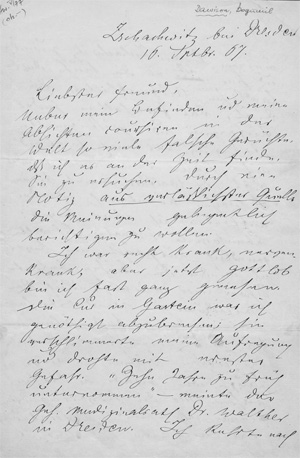 Lot 2737, Auction  128, Dawison, Bogumil, Brief nach seiner Rückkehr aus den USA. 1867