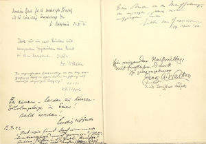 Lot 2742, Auction  128, Gästebuch, des Göttinger Theater-Intendanten Dr. Hans Bauer.