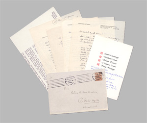 Lot 2748, Auction  128, Lüders, Günther, 6 Schreiben an Hans Knudsen. 1943-1970