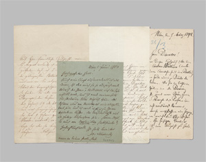 Lot 2752, Auction  128, Neumann, Louise, 2 Briefe + 5 Schauspielerbriefe als Beigaben. 1848-1918